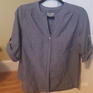 Loft chambray shirt. GUC! Size LP